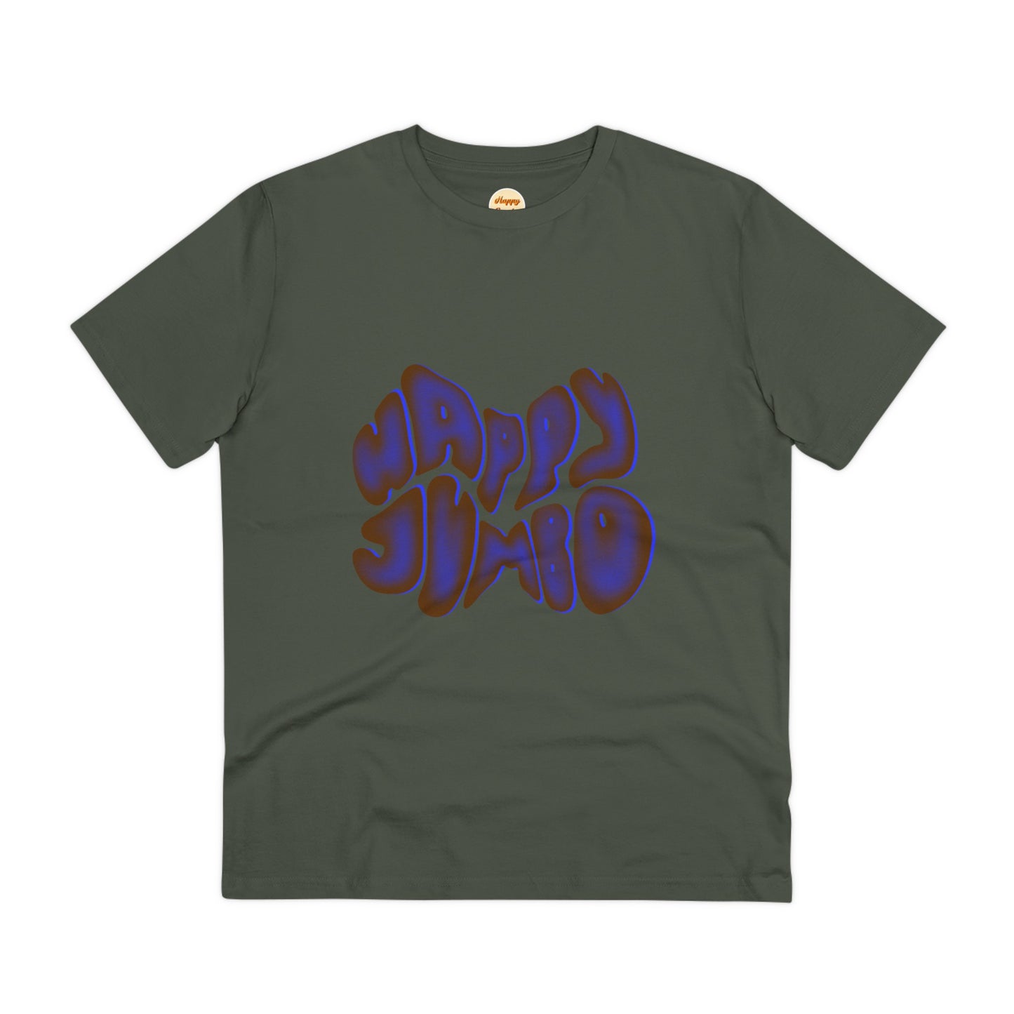 Organic T-shirt - Unisex - Blue happy jumbo