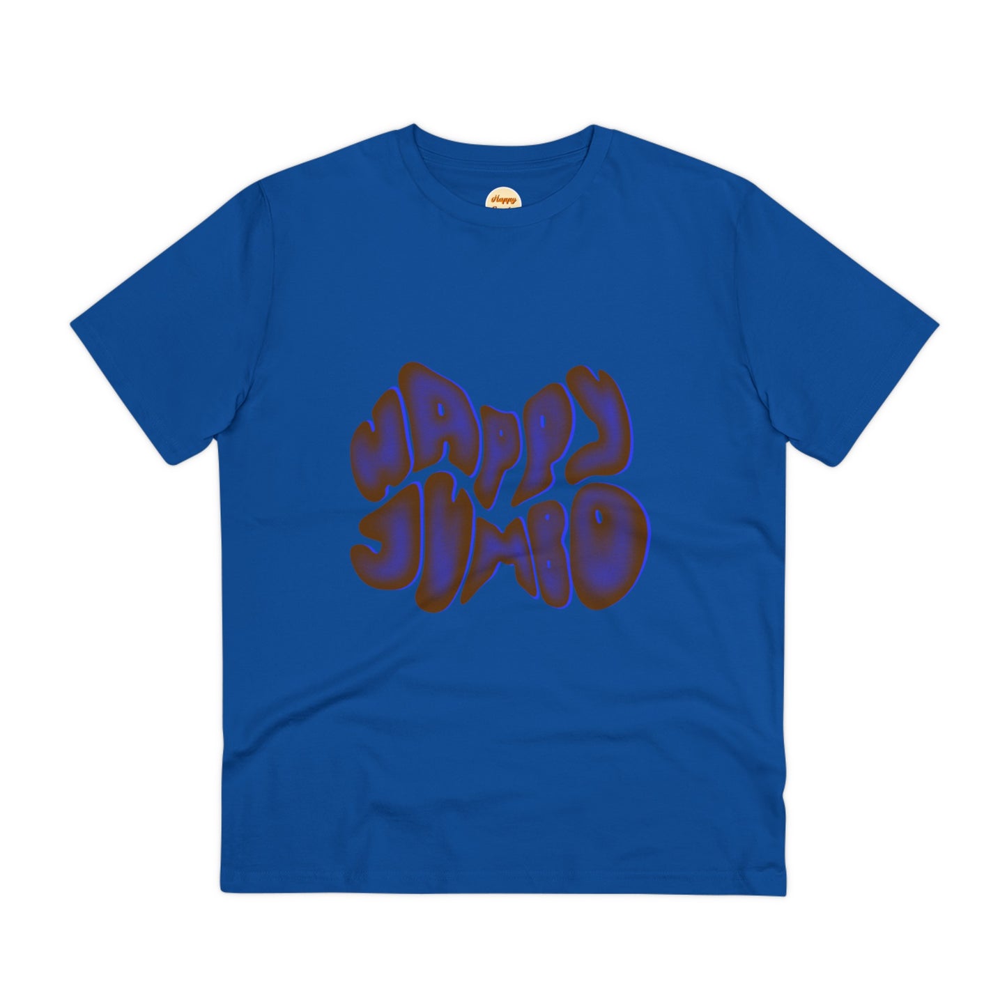 Organic T-shirt - Unisex - Blue happy jumbo