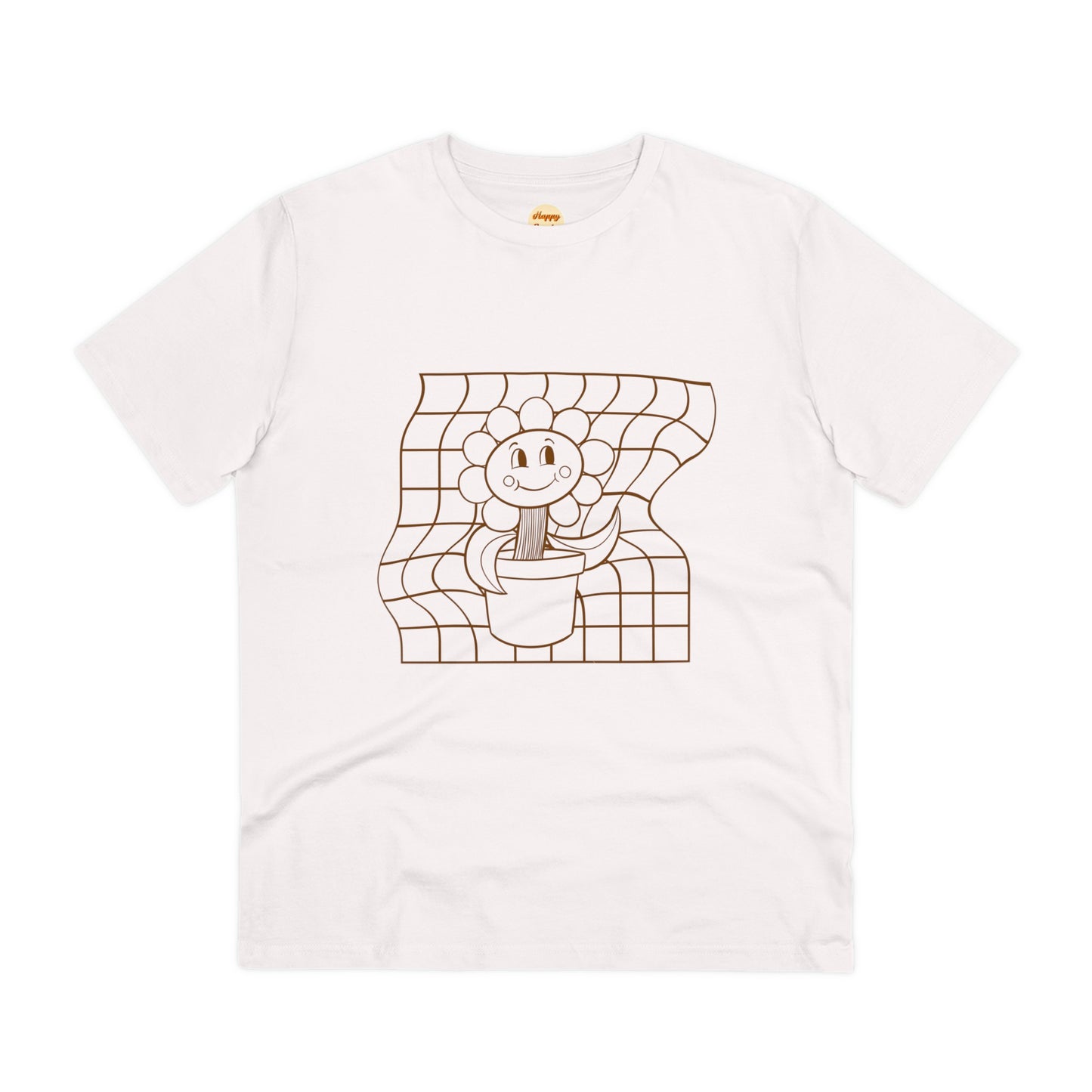 Organic T-shirt - Unisex - Flower grid