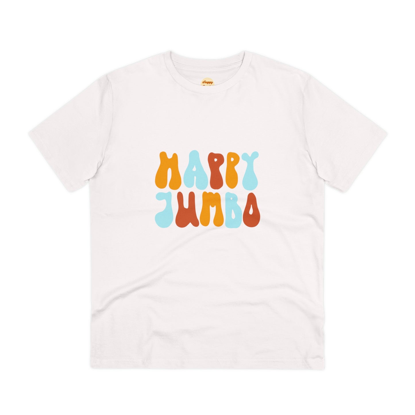 Organic T-shirt - Unisex - Happy Jumbo rainbow