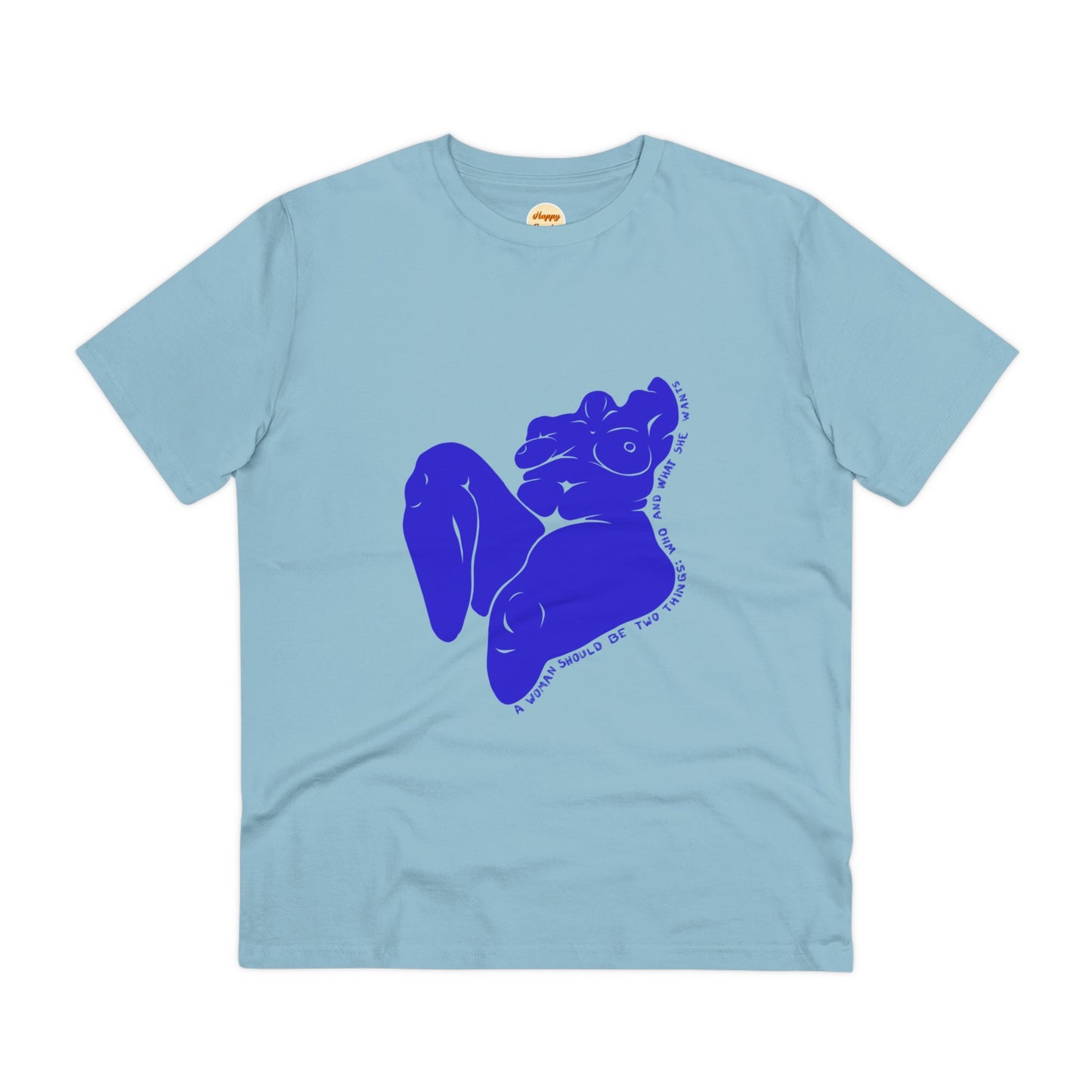 Organic T-shirt - Unisex - Blue woman