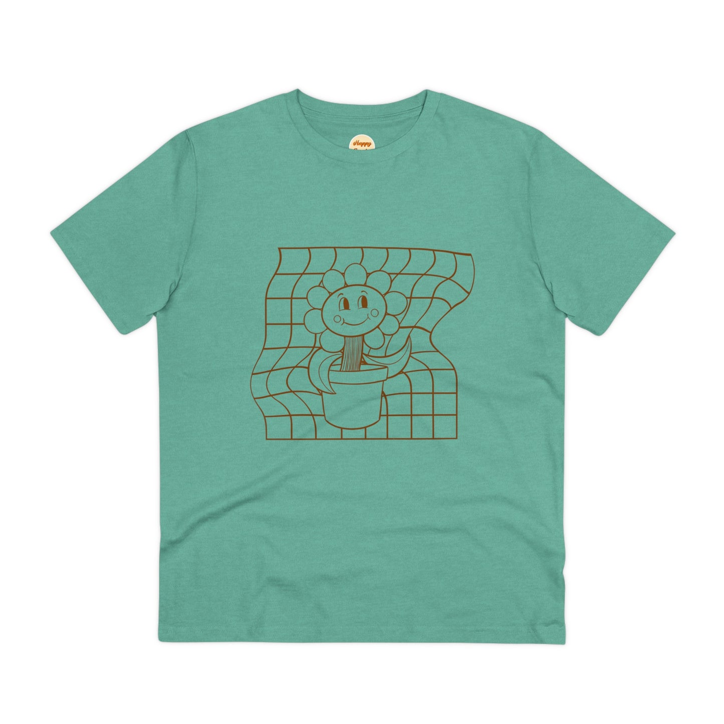 Organic T-shirt - Unisex - Flower grid