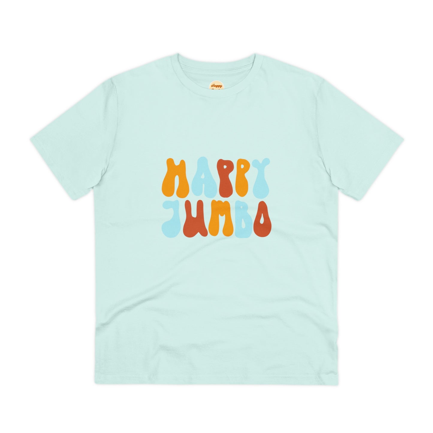 Organic T-shirt - Unisex - Happy Jumbo rainbow