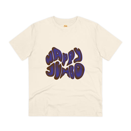 Organic T-shirt - Unisex - Blue happy jumbo