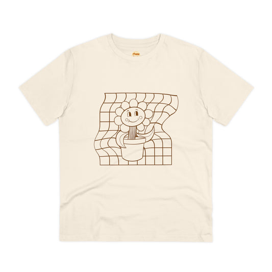 Organic T-shirt - Unisex - Flower grid