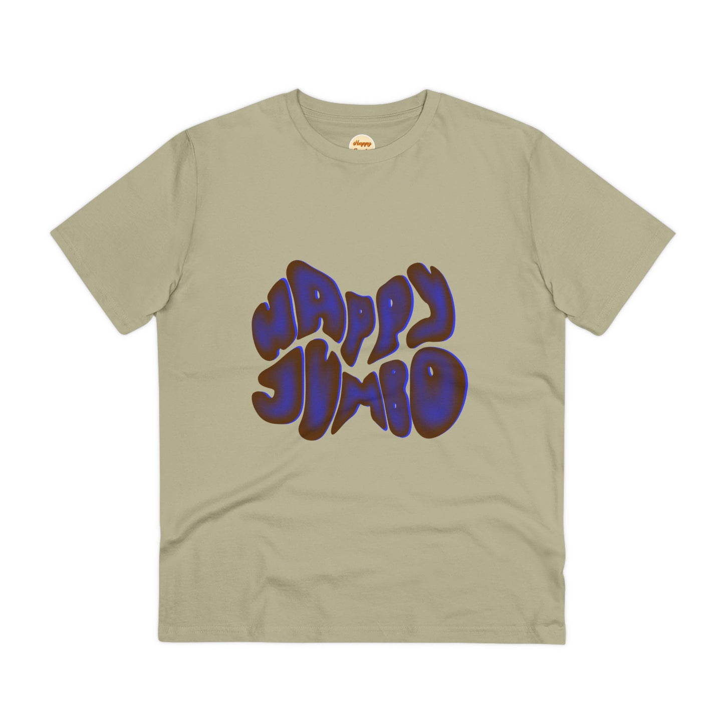 Organic T-shirt - Unisex - Blue happy jumbo