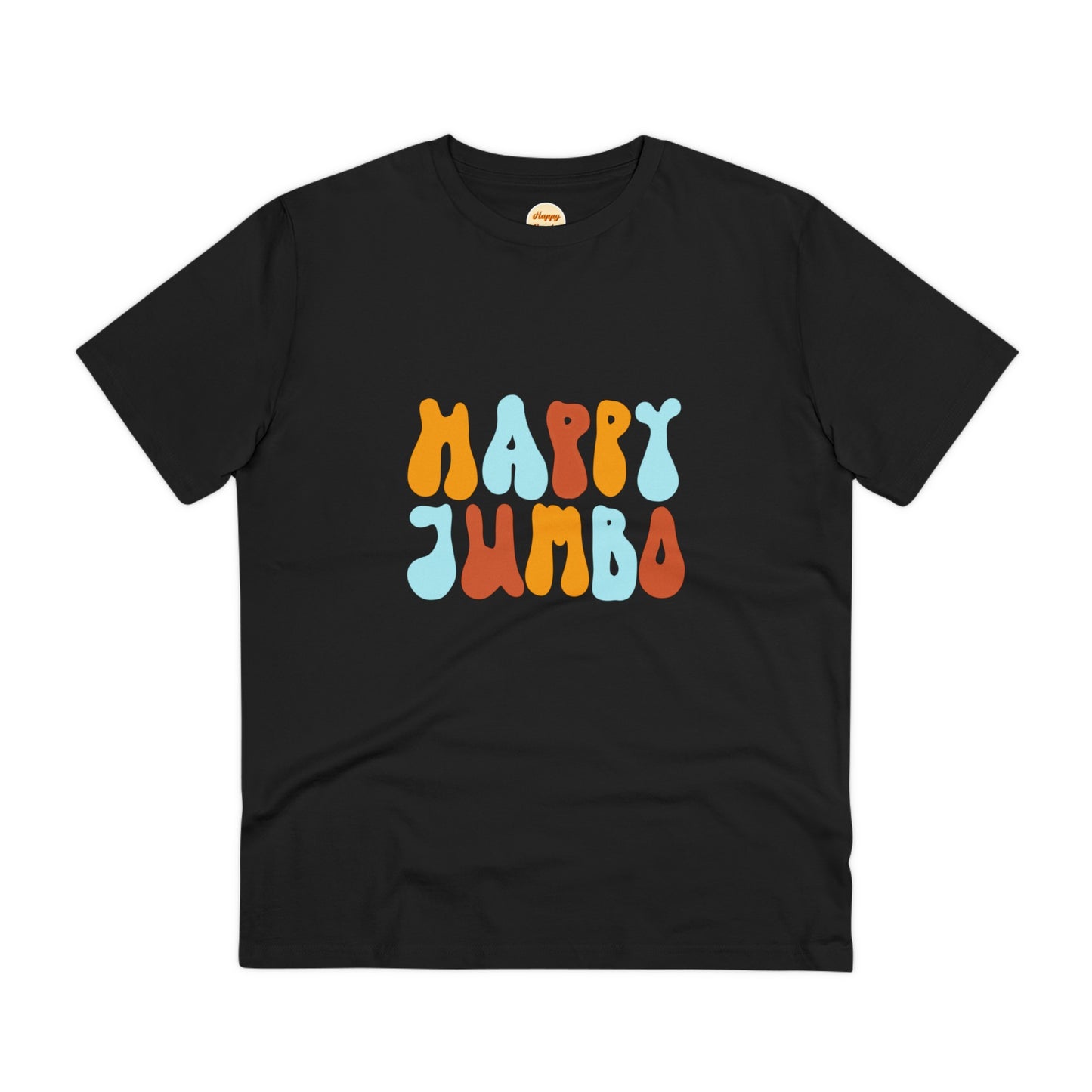 Organic T-shirt - Unisex - Happy Jumbo rainbow