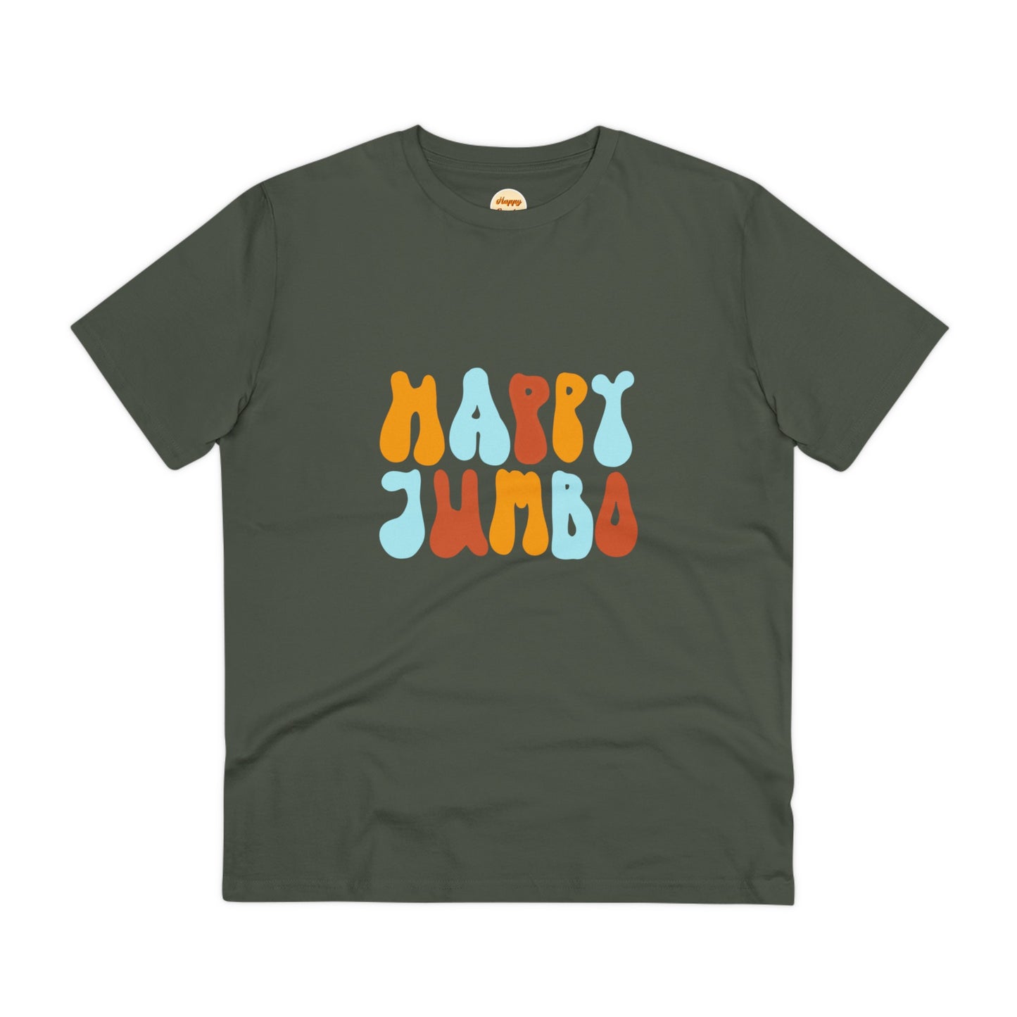 Organic T-shirt - Unisex - Happy Jumbo rainbow