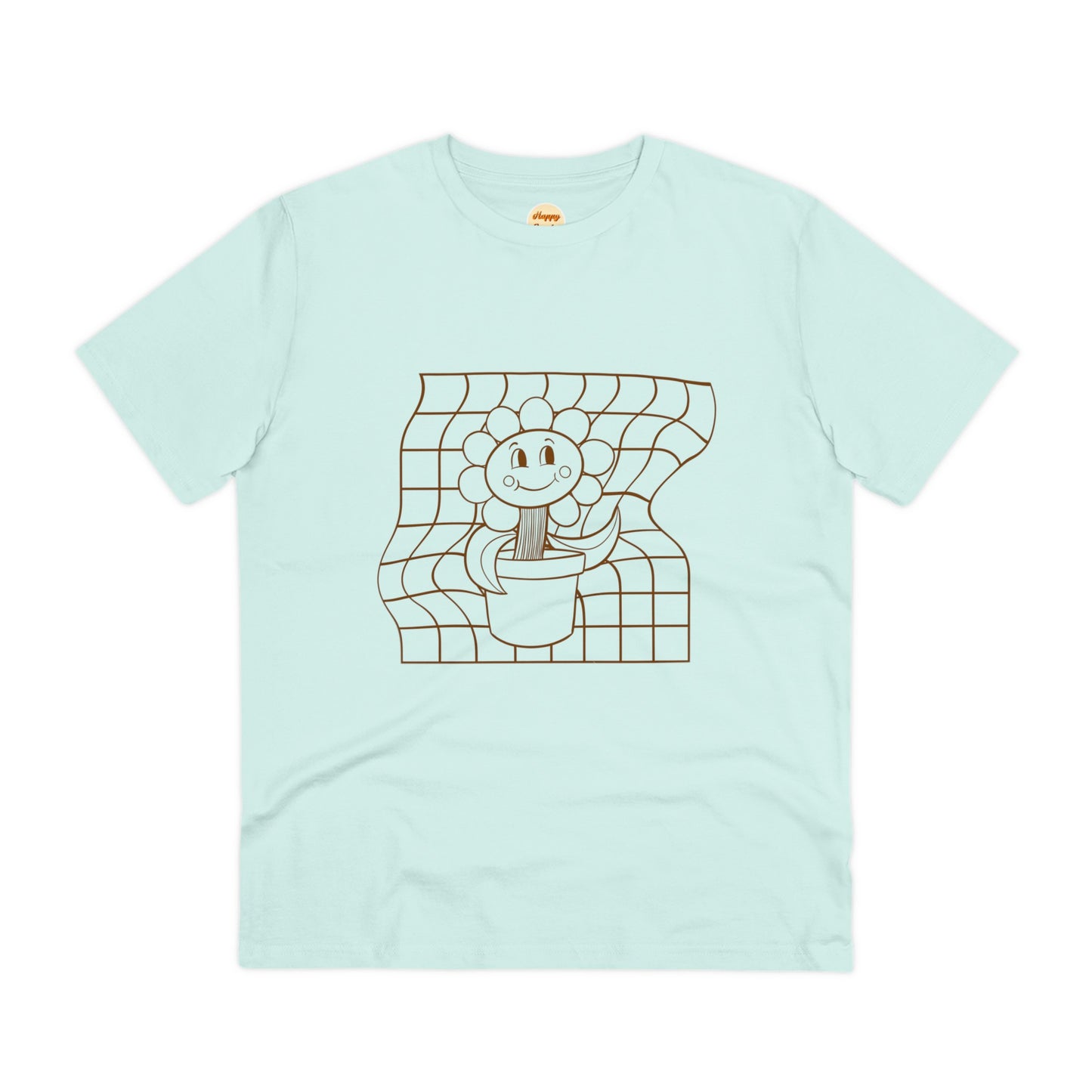 Organic T-shirt - Unisex - Flower grid