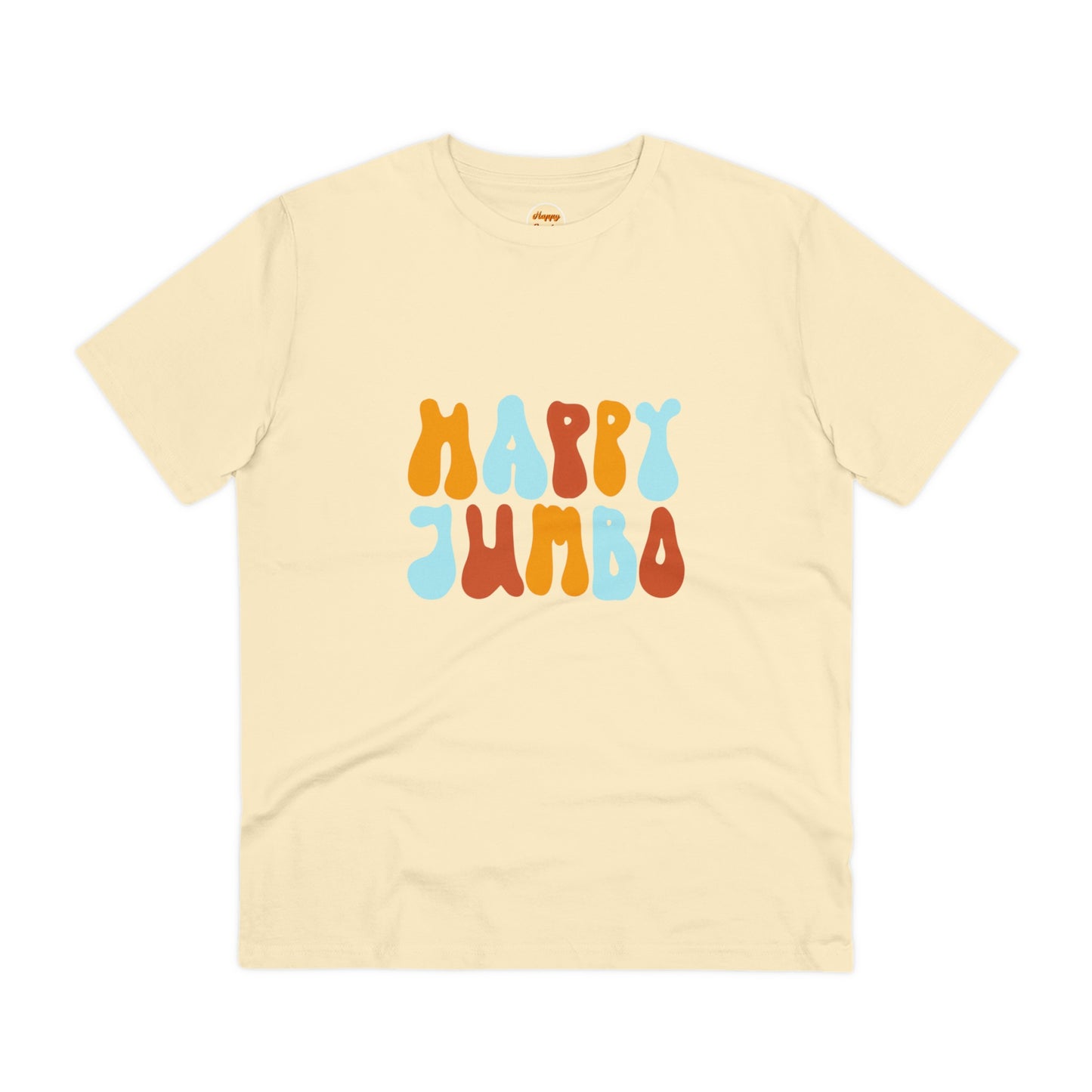 Organic T-shirt - Unisex - Happy Jumbo rainbow