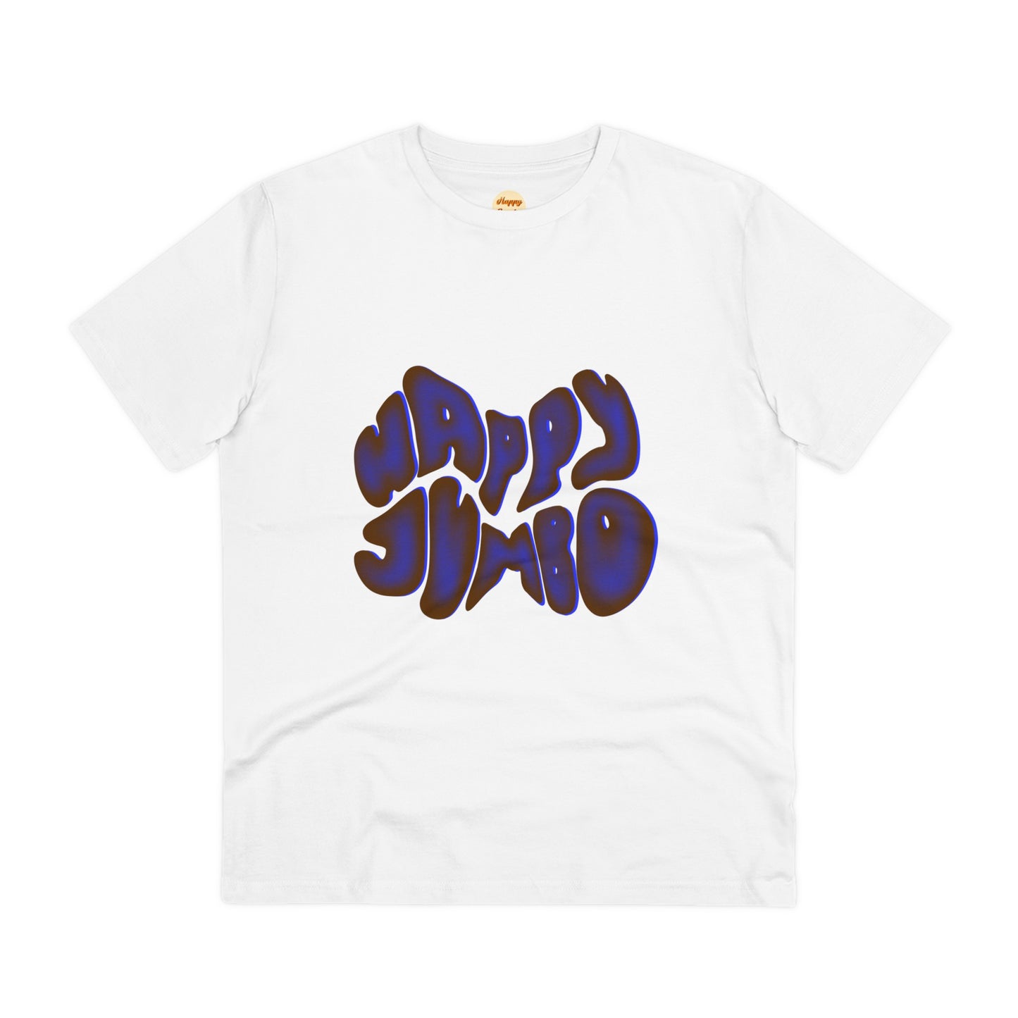 Organic T-shirt - Unisex - Blue happy jumbo