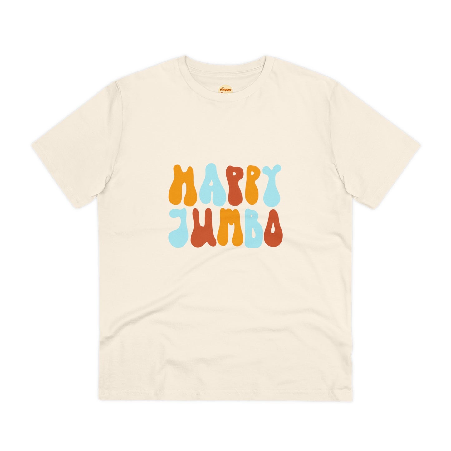 Organic T-shirt - Unisex - Happy Jumbo rainbow