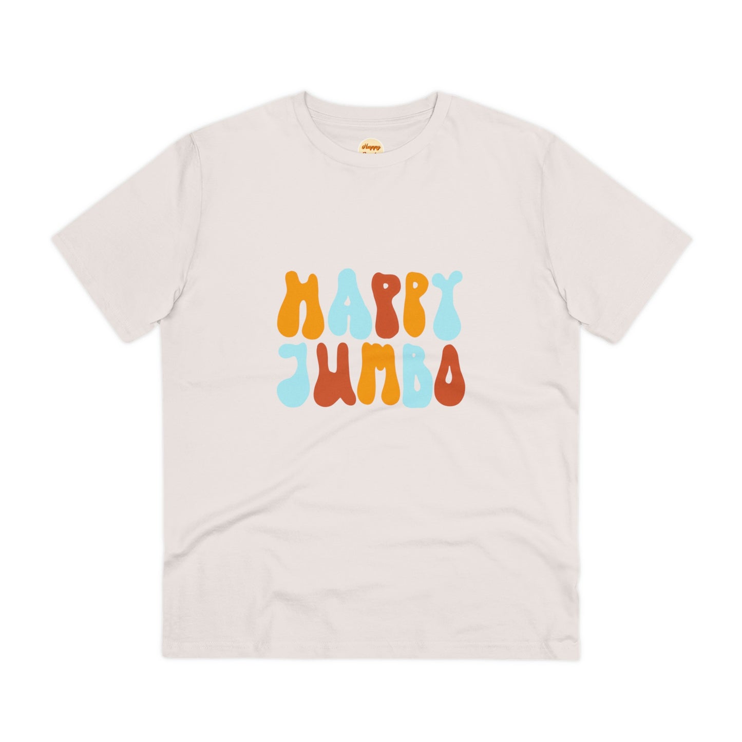 Organic T-shirt - Unisex - Happy Jumbo rainbow