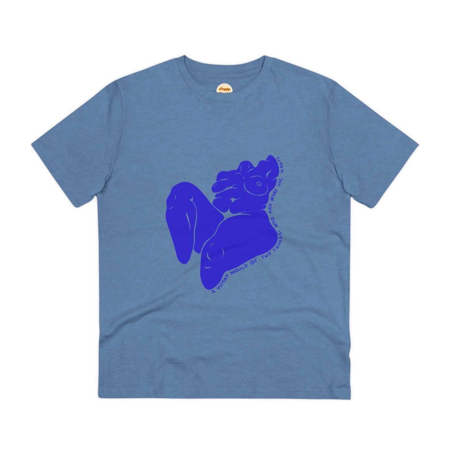 Organic T-shirt - Unisex - Blue woman