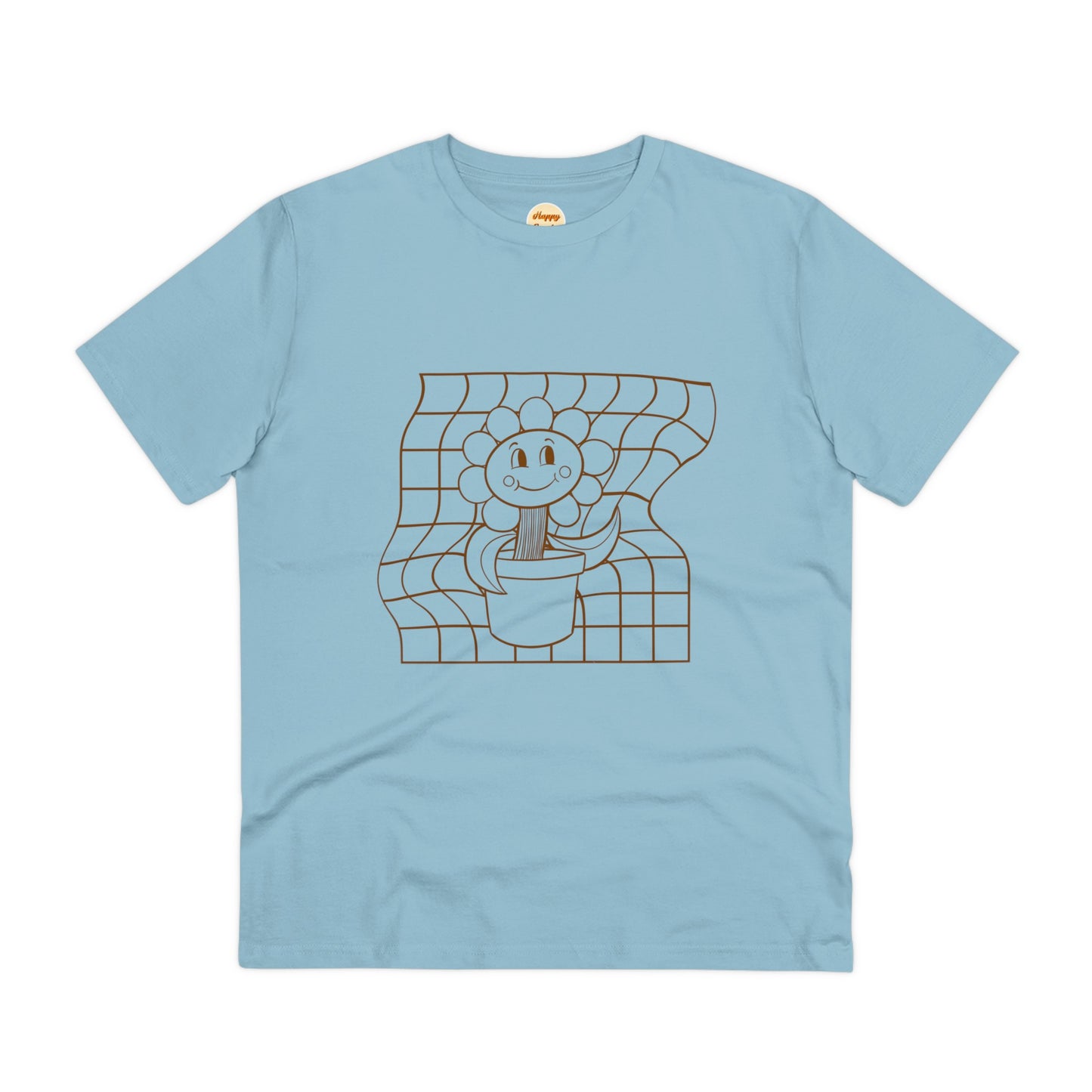 Organic T-shirt - Unisex - Flower grid