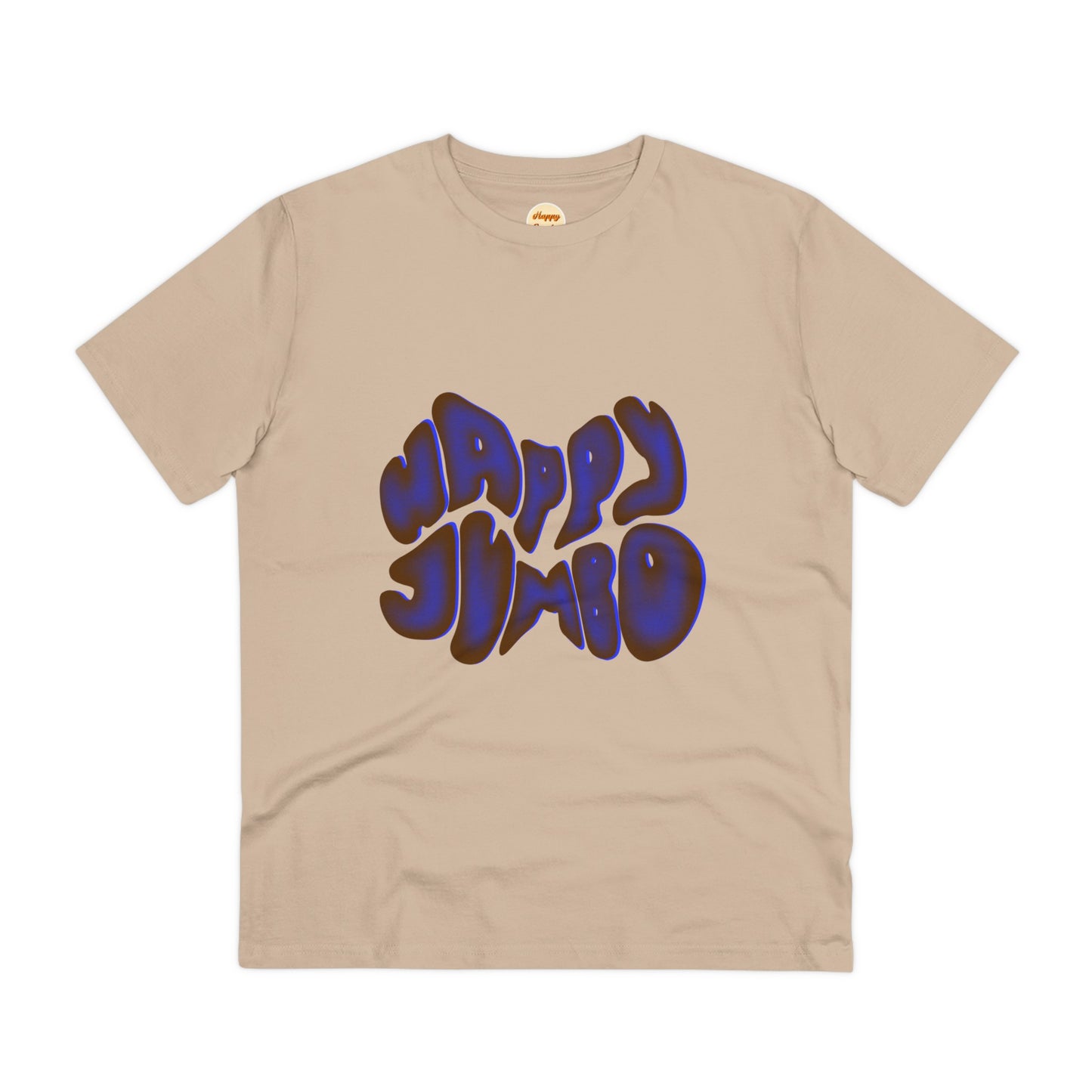 Organic T-shirt - Unisex - Blue happy jumbo