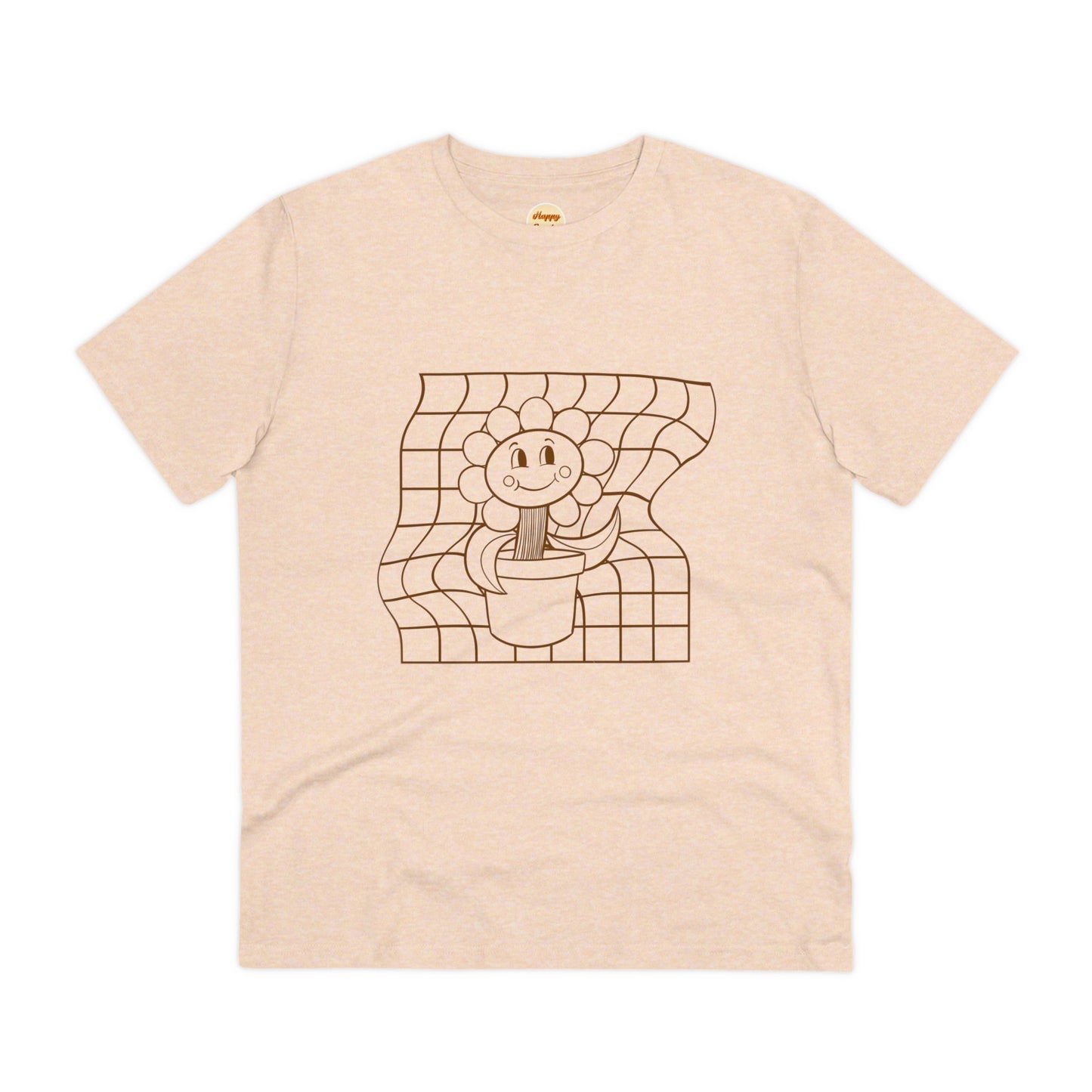 Organic T-shirt - Unisex - Flower grid