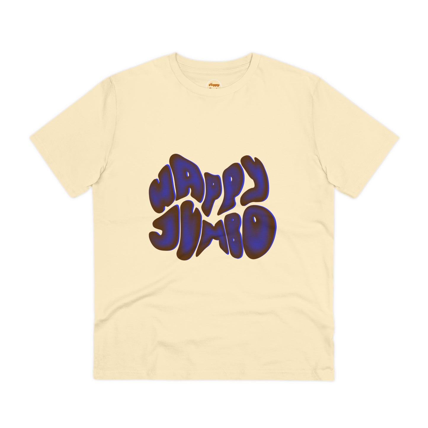 Organic T-shirt - Unisex - Blue happy jumbo