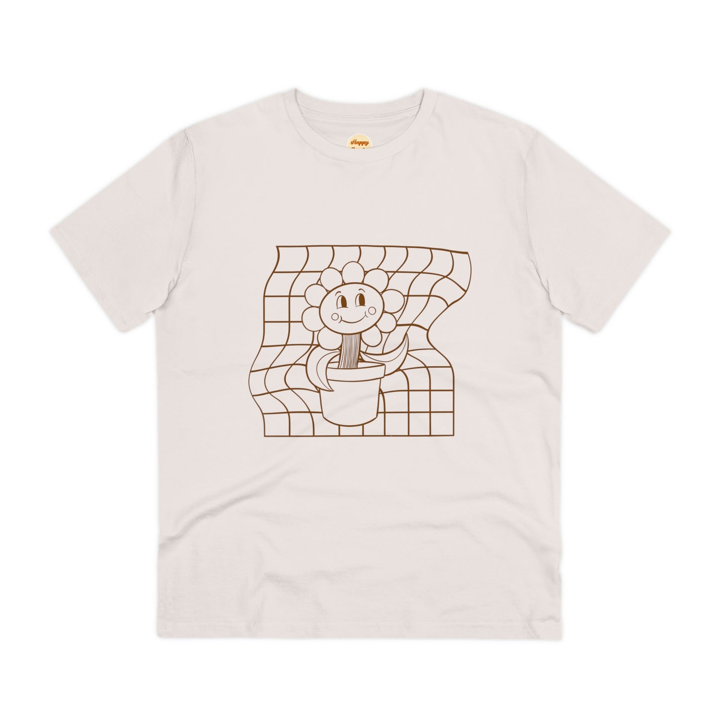 Organic T-shirt - Unisex - Flower grid