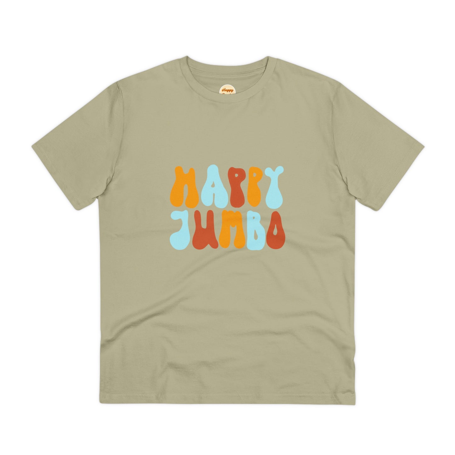 Organic T-shirt - Unisex - Happy Jumbo rainbow